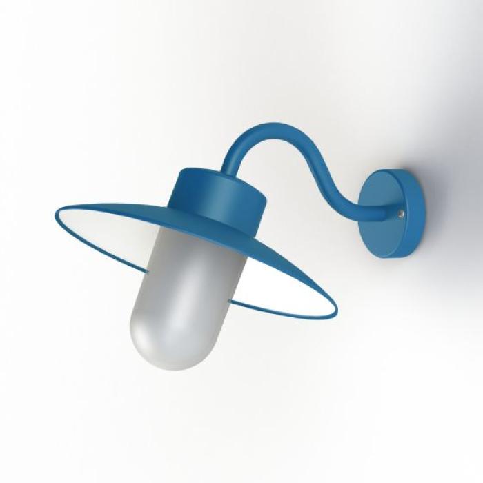 Mattglas azurblau